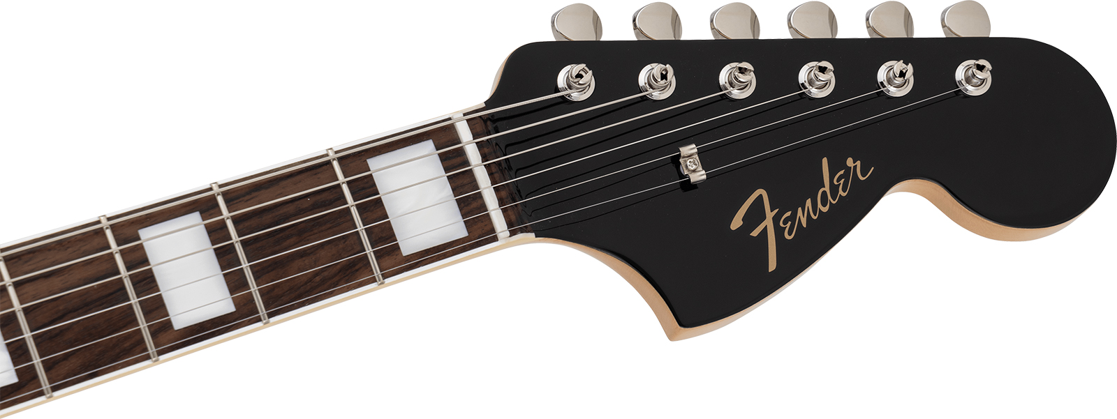 Fender Jazzmaster Late 60s Mij Traditional Ltd Jap 2s Trem Rw - Black - Guitare Électrique RÉtro Rock - Variation 3