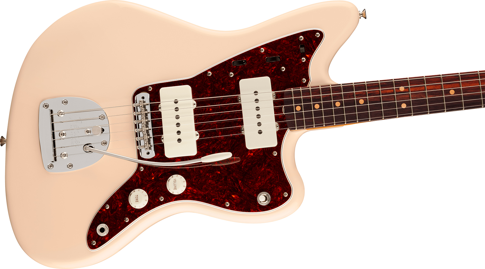 Fender Jazzmaster Mid 60s Vintera 3 Mex 2s Trem Rw - Olympic White - Guitare Électrique RÉtro Rock - Variation 2