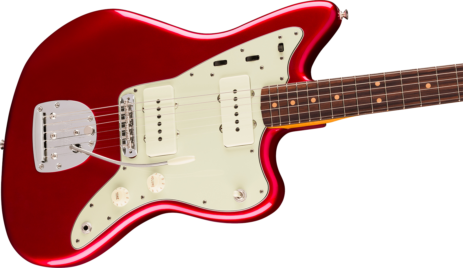Fender Jazzmaster Mid 60s Vintera 3 Mex 2s Trem Rw - Candy Apple Red - Guitare Électrique RÉtro Rock - Variation 2