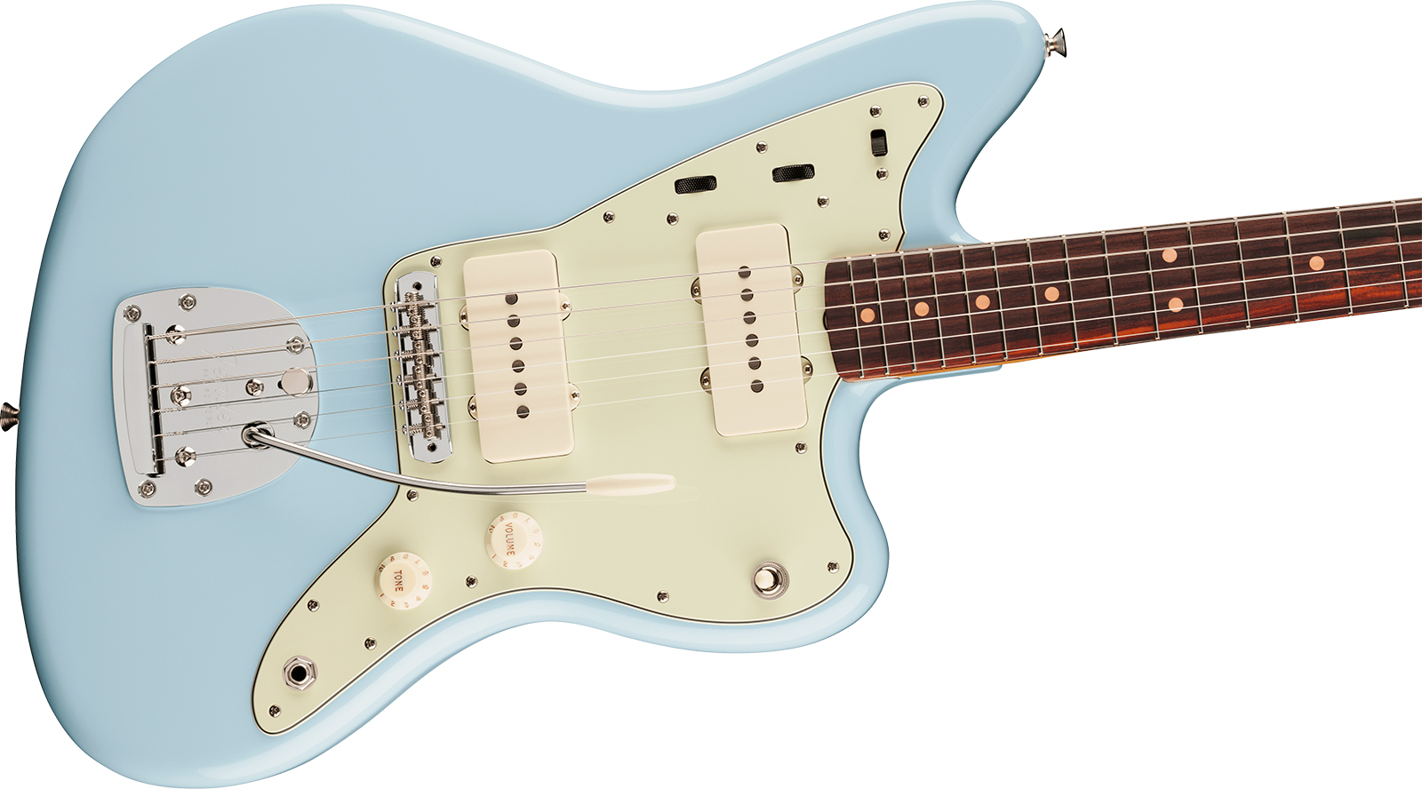 Fender Jazzmaster Mid 60s Vintera 3 Mex 2s Trem Rw - Sonic Blue - Guitare Électrique RÉtro Rock - Variation 2