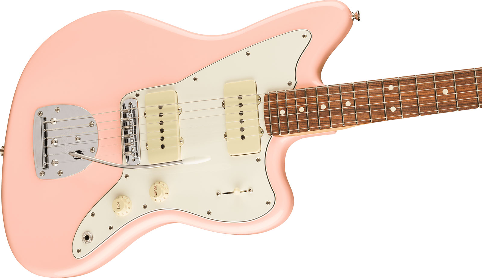 Fender Jazzmaster Player Ltd Mex 2s Trem Pf - Shell Pink - Guitare Électrique RÉtro Rock - Variation 2