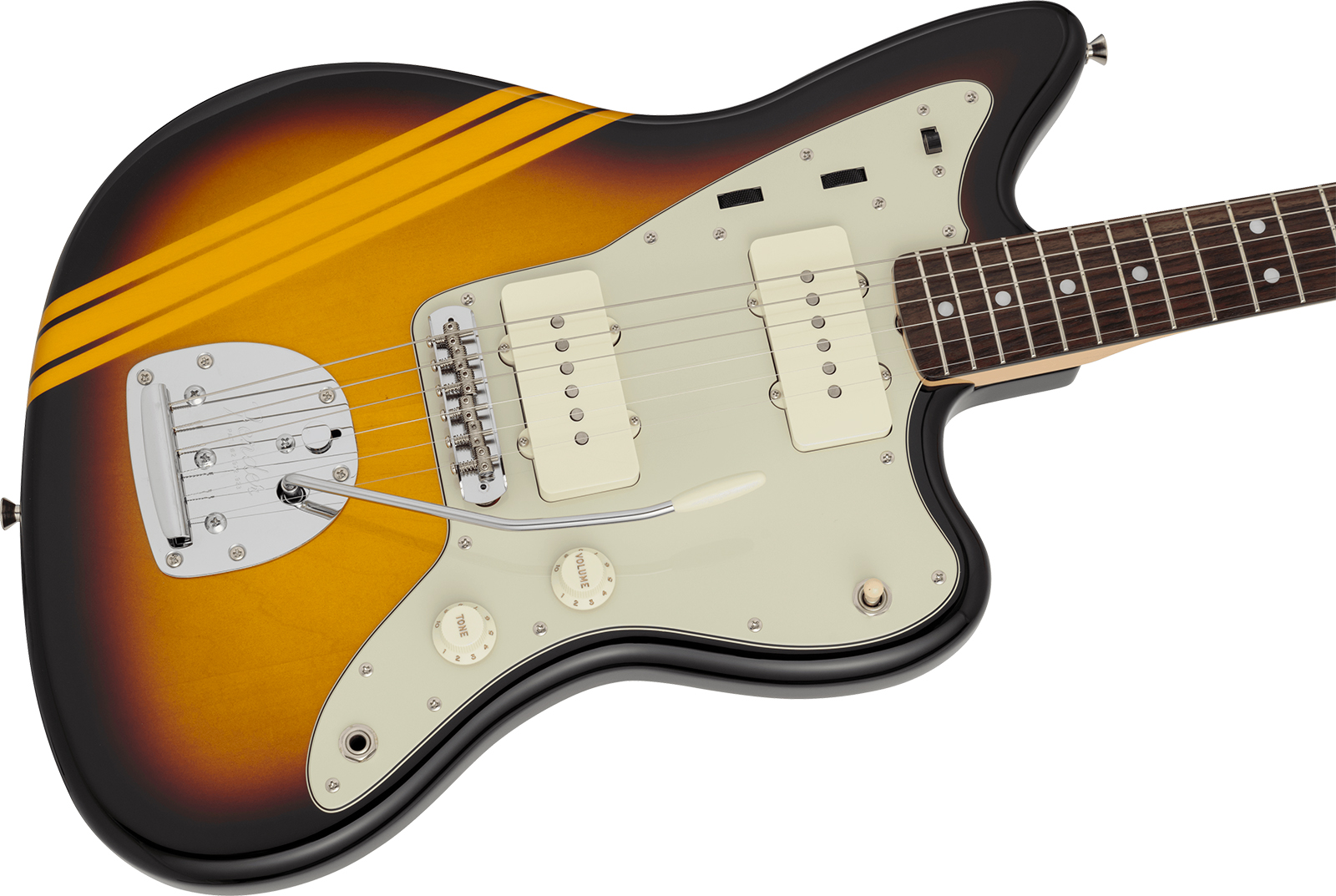 Fender Jazzmaster Traditional 60s Mij Trem 2s Rw - Competition 3-color Sunburst / Aged Natural - Guitare Électrique RÉtro Rock - Variation 2