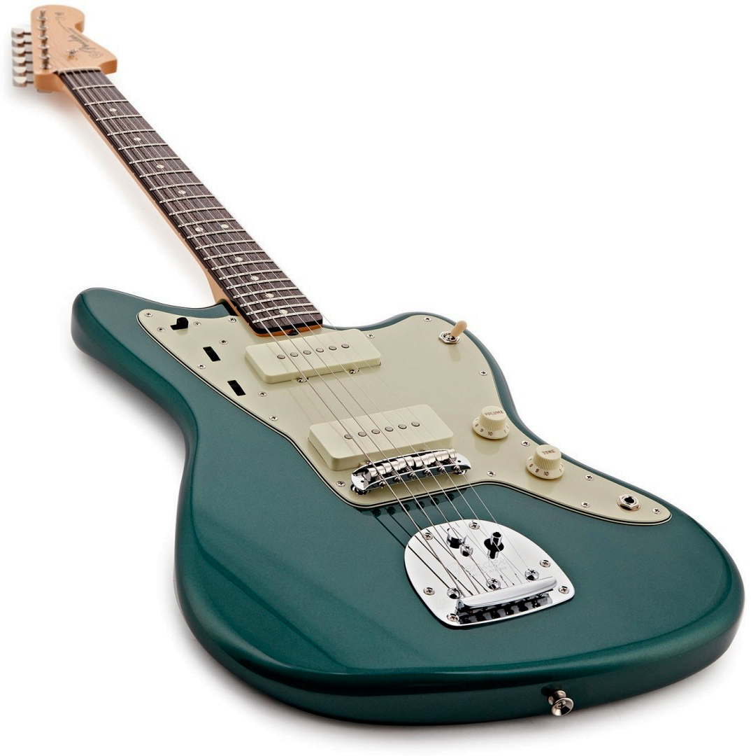 Fender Jazzmaster Traditional Ii 60s Mij Trem 2s Rw - Sherwood Green Metallic - Guitare Électrique RÉtro Rock - Variation 2