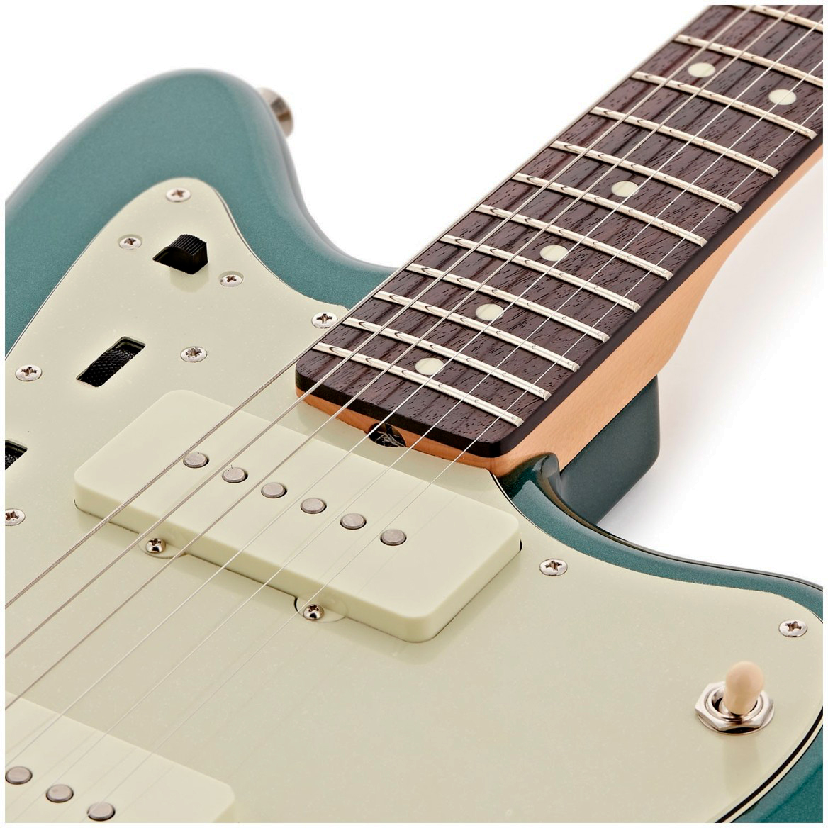 Fender Jazzmaster Traditional Ii 60s Mij Trem 2s Rw - Sherwood Green Metallic - Guitare Électrique RÉtro Rock - Variation 3