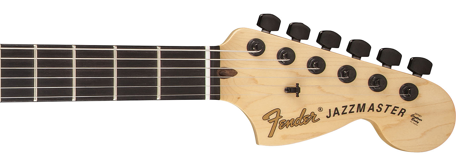 Fender Jim Root Jazzmaster Usa 2h Emg Ht Eb - Flat Black - Guitare Électrique RÉtro Rock - Variation 3