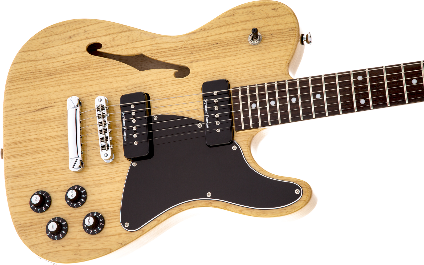 Fender Jim Adkins Tele Ja-90 Mex Signature 2p90 Lau - Natural - Guitare Électrique Forme Tel - Variation 2