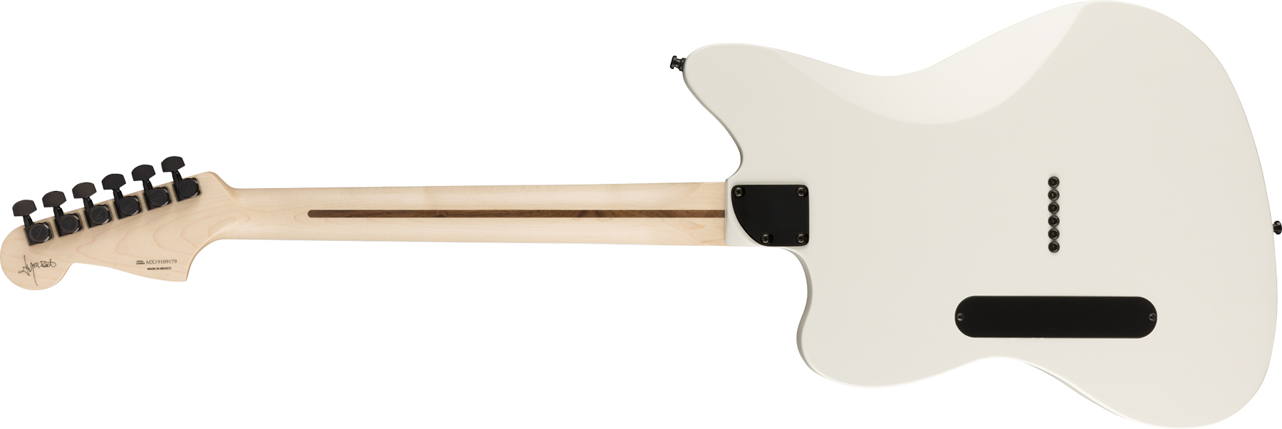 Fender Jim Root Jazzmaster V4 Mex Signature Hh Emg Ht Eb - Artic White - Guitare Électrique RÉtro Rock - Variation 1