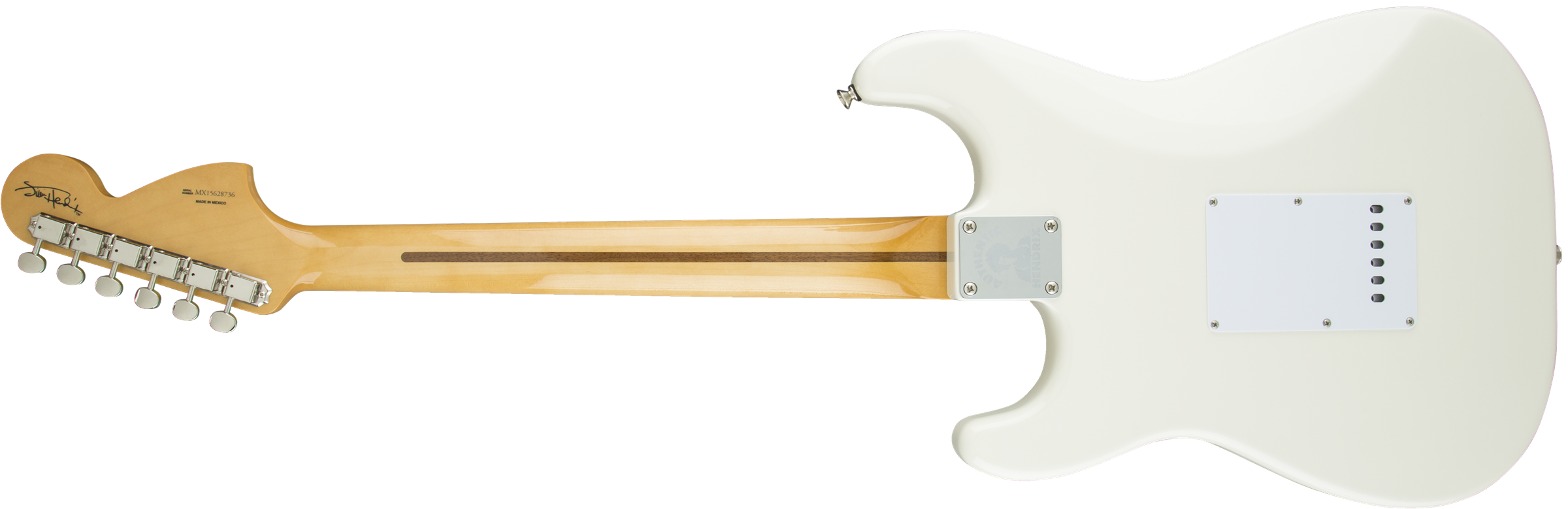 Fender Jimi Hendrix Stratocaster (mex, Mn) - Olympic White - Guitare Électrique Forme Str - Variation 1