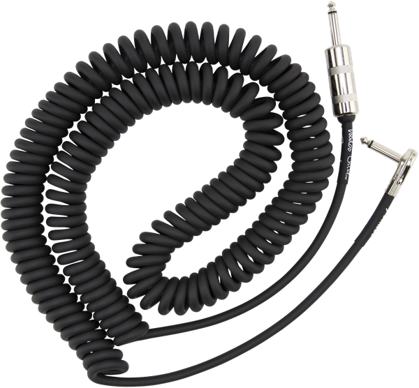 Fender Jimi Hendrix Voodoo Child Cable Instrument Spirale Droit/coude 30inc/9.1m Black - CÂble - Variation 1