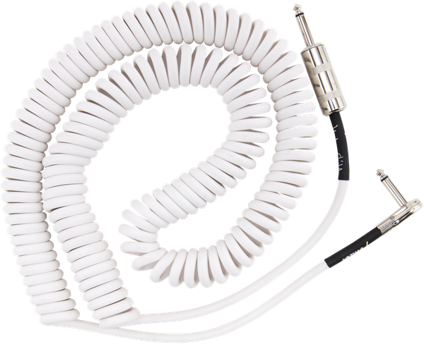 Fender Jimi Hendrix Voodoo Child Cable Instrument Spirale Droit/coude 30inc/9.1m White - CÂble - Variation 1