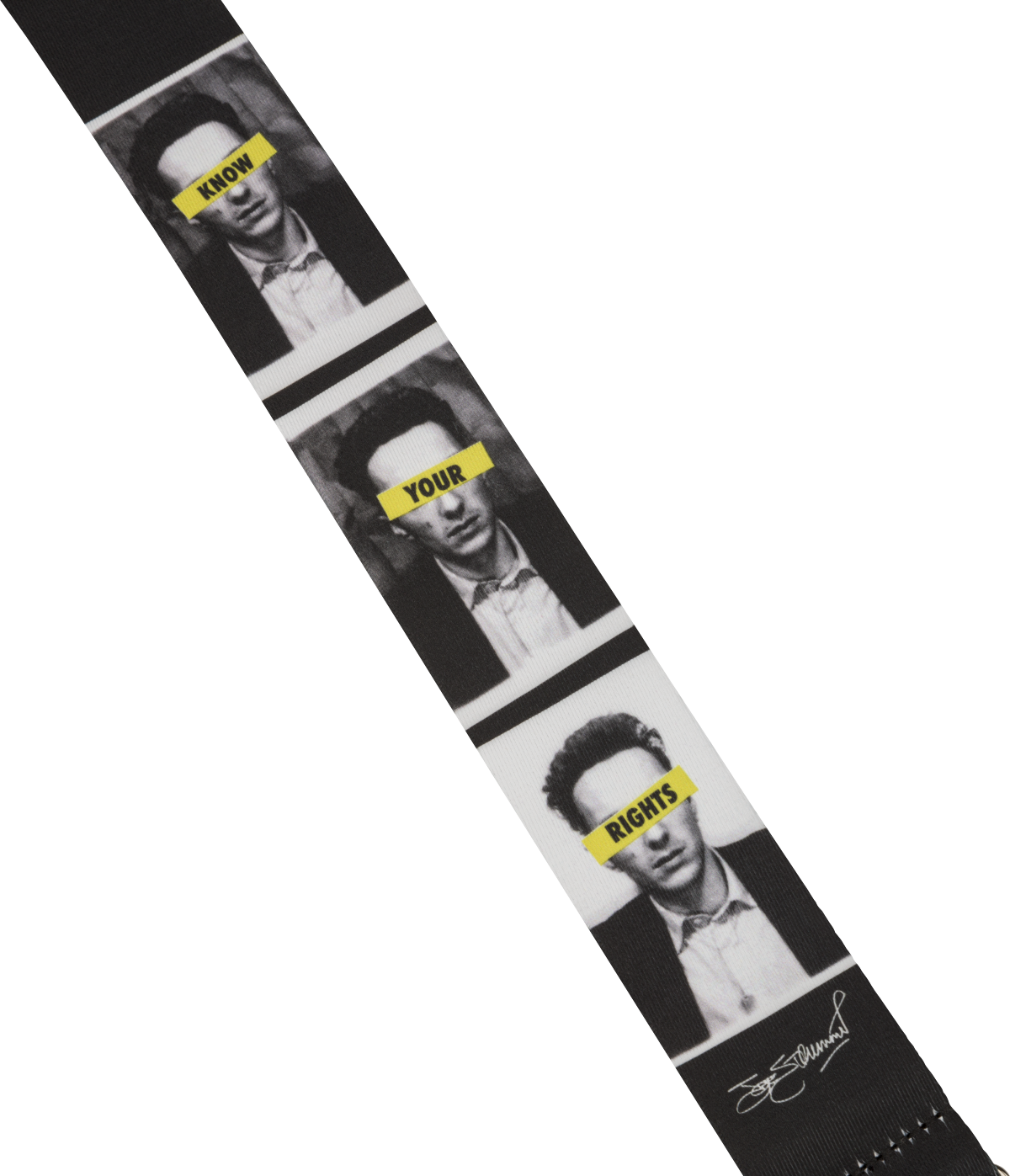 Fender Joe Strummer Know Your Rights Guitar Strap Signature Polyester - Sangle Courroie - Variation 1