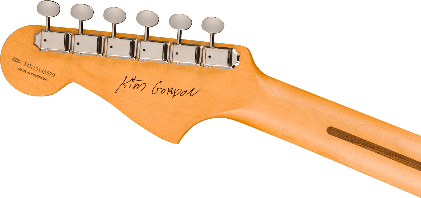 Fender Kim Gordon Jazzmaster Mex Ltd Signature Ltd 2s Trem Rw - Olympic White - Guitare Électrique Signature - Variation 4