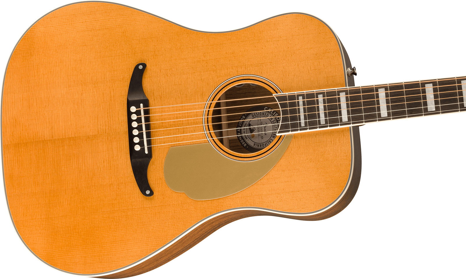 Fender King Vintage California Dreadnought Epicea Ovangkol Ova - Aged Natural - Guitare Electro Acoustique - Variation 2