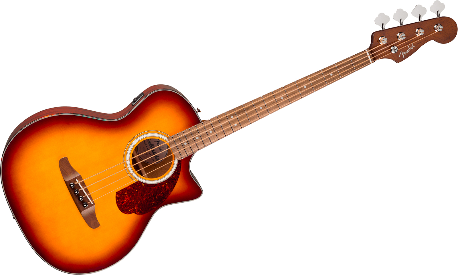 Fender Kingman Bass Deluxe Ce California Cw Shsc Epicea Acajou Noy - Honey Sunburst - Basse Acoustique - Variation 1