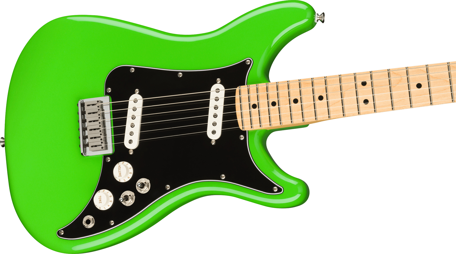Fender Lead Ii Player Mex Ss Ht Mn - Neon Green - Guitare Électrique Forme Str - Variation 2