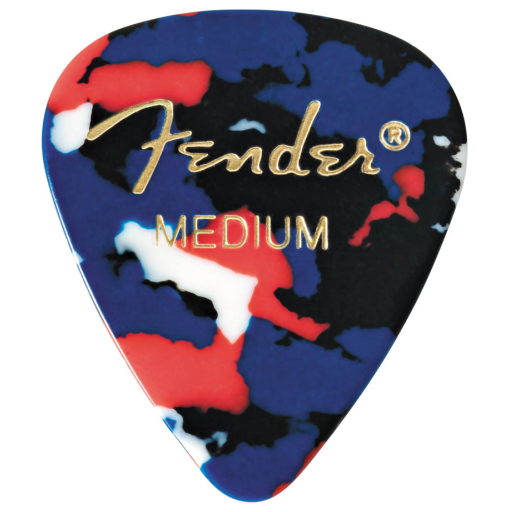 Médiator & Onglet Fender 351 Classic Celluloid Medium White - Foto 3