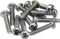 Pickup & Selector Switch Mounting Screws (12) - Chrome