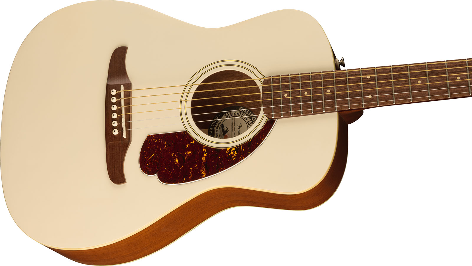 Fender Malibu Player 2023 Parlor Epicea Sapele Wal - Olympic White - Guitare Electro Acoustique - Variation 2
