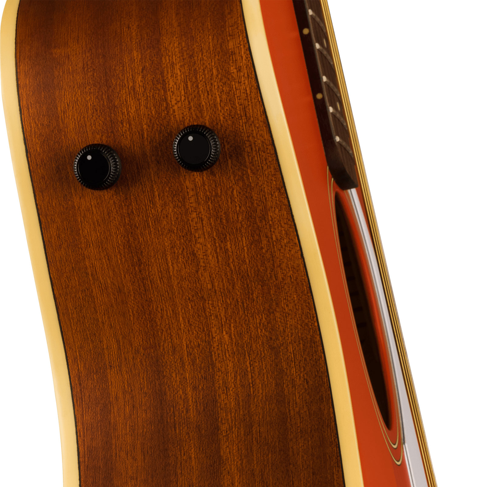 Fender Malibu Player 2023 Parlor Epicea Sapele Wal - Fiesta Red - Guitare Electro Acoustique - Variation 3