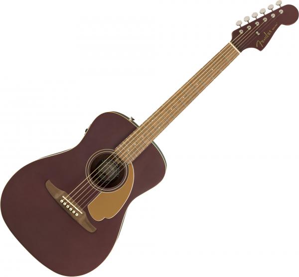 Fender Malibu Player - burgundy satin Folk guitar