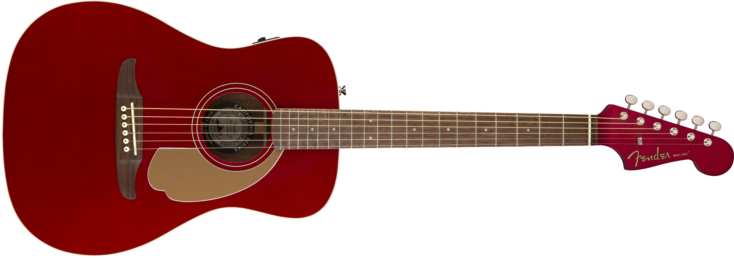 Fender Malibu Player - Candy Apple Red - Guitare Acoustique - Variation 1
