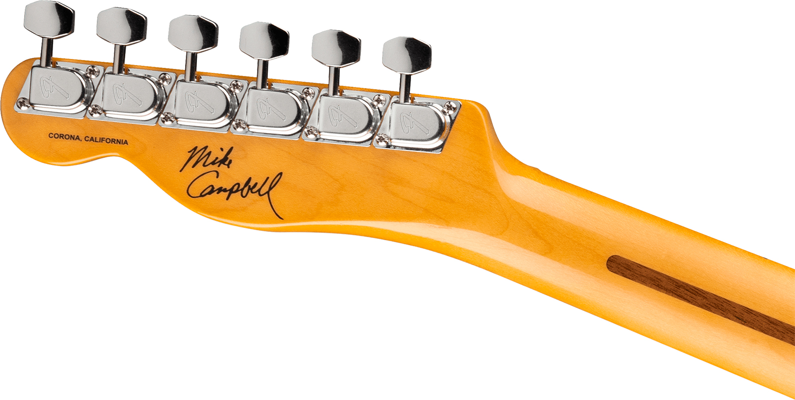 Fender Mike Campbell Tele Red Dog Stories Usa Signature Shh Trem Mn - Red Dog Red - Guitare Électrique Forme Tel - Variation 4
