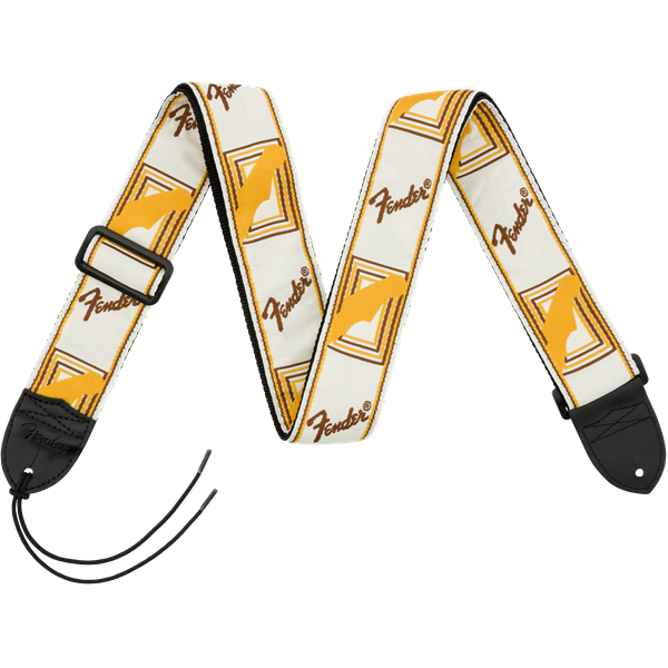 Fender Monogrammed Strap White/Brown/Yellow Guitar strap