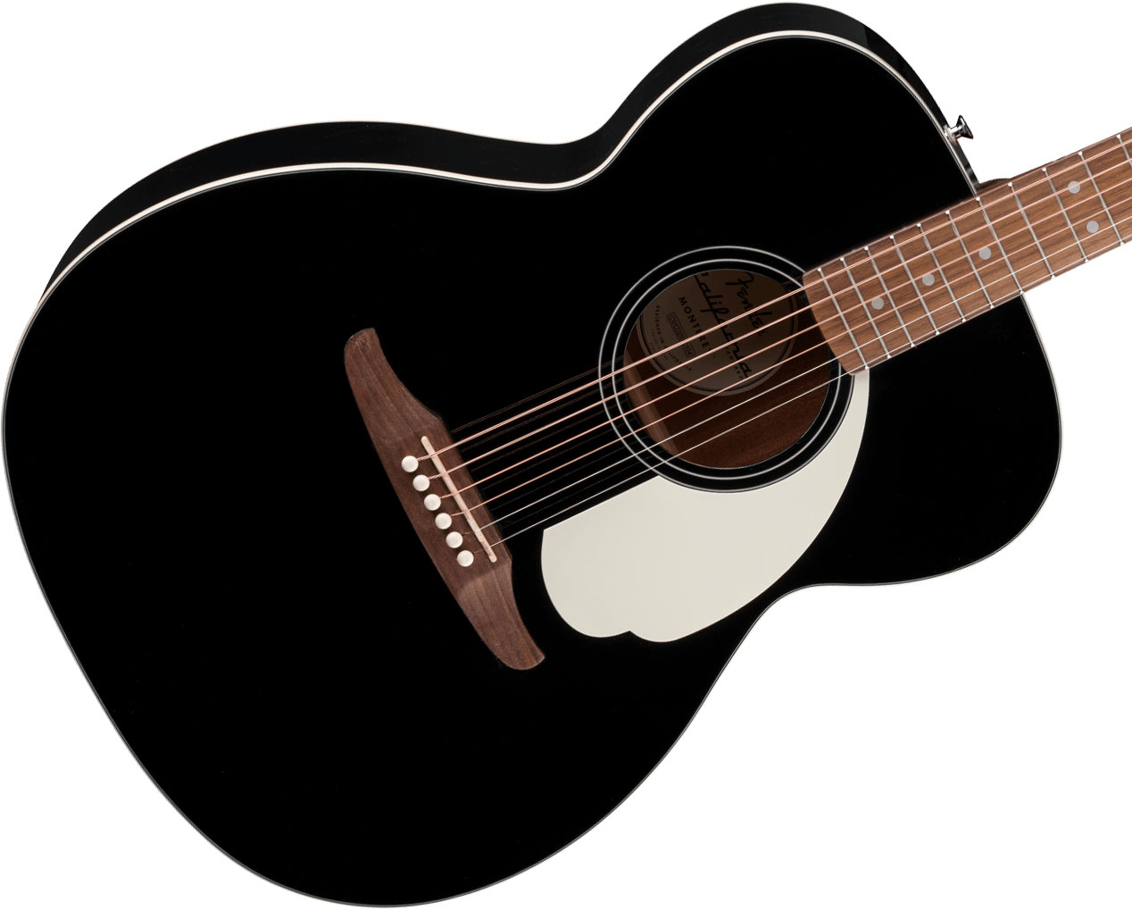 Fender Monterey California Standard Om Epicea Sapele Wal - Black - Guitare Folk - Variation 2