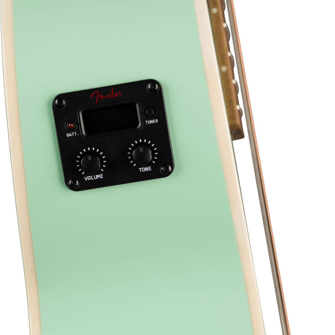 Fender Monterey E California Standard Om Epicea Sapele Wal - Surf Green - Guitare Folk - Variation 2