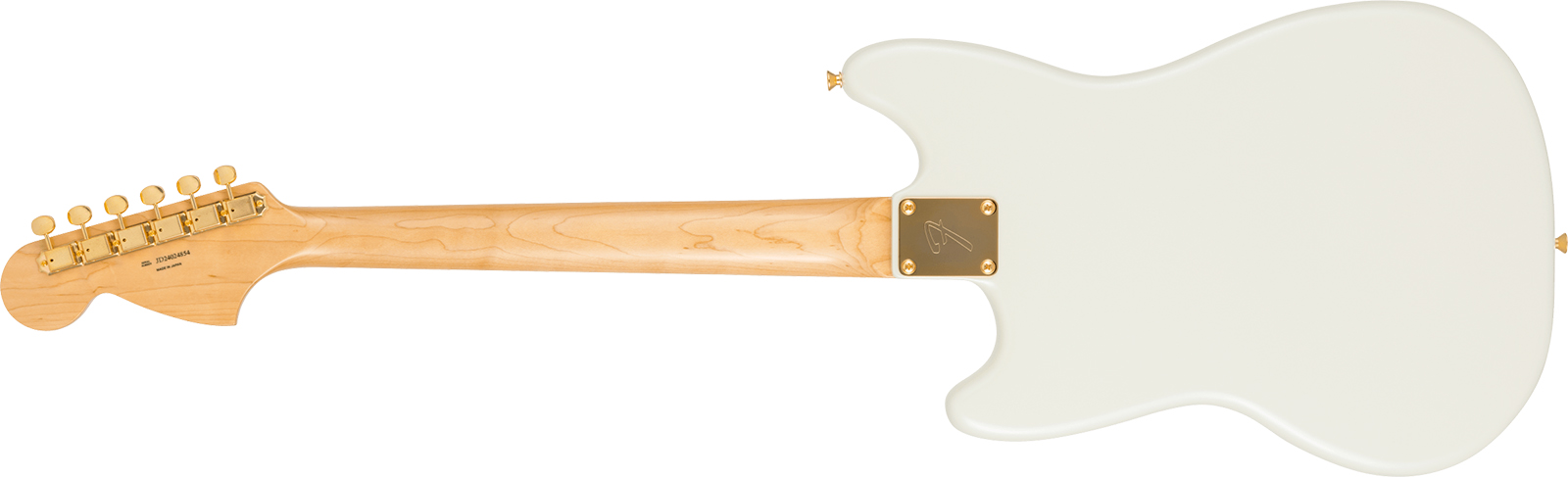 Fender Mustang 60s Traditional Mij Ltd Jap Shsc 2s Trem Rw - White Pearl - Guitare Électrique RÉtro Rock - Variation 1