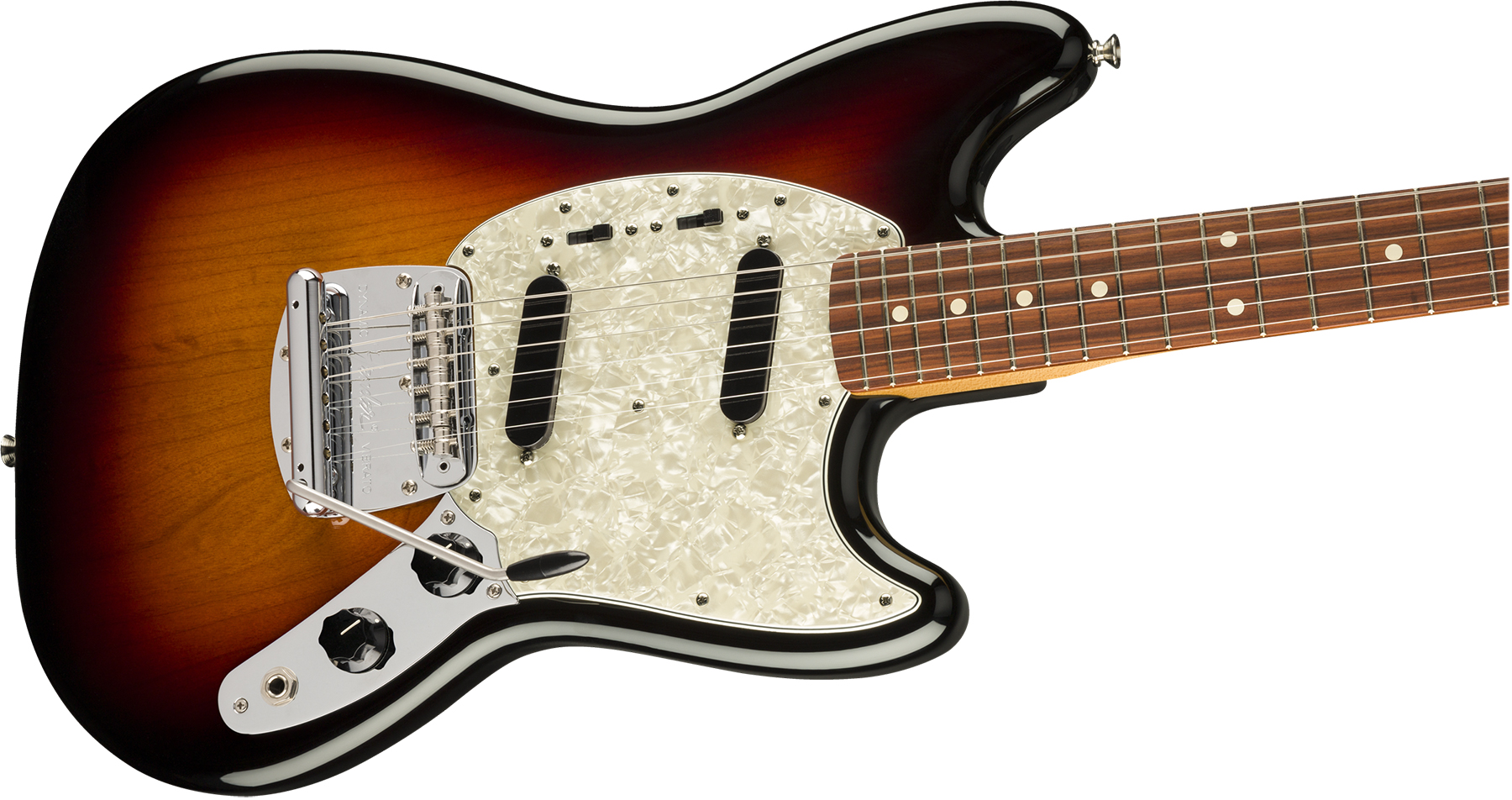 Fender Mustang 60s Vintera Vintage Mex Pf - 3-color Sunburst - Guitare Électrique RÉtro Rock - Variation 2