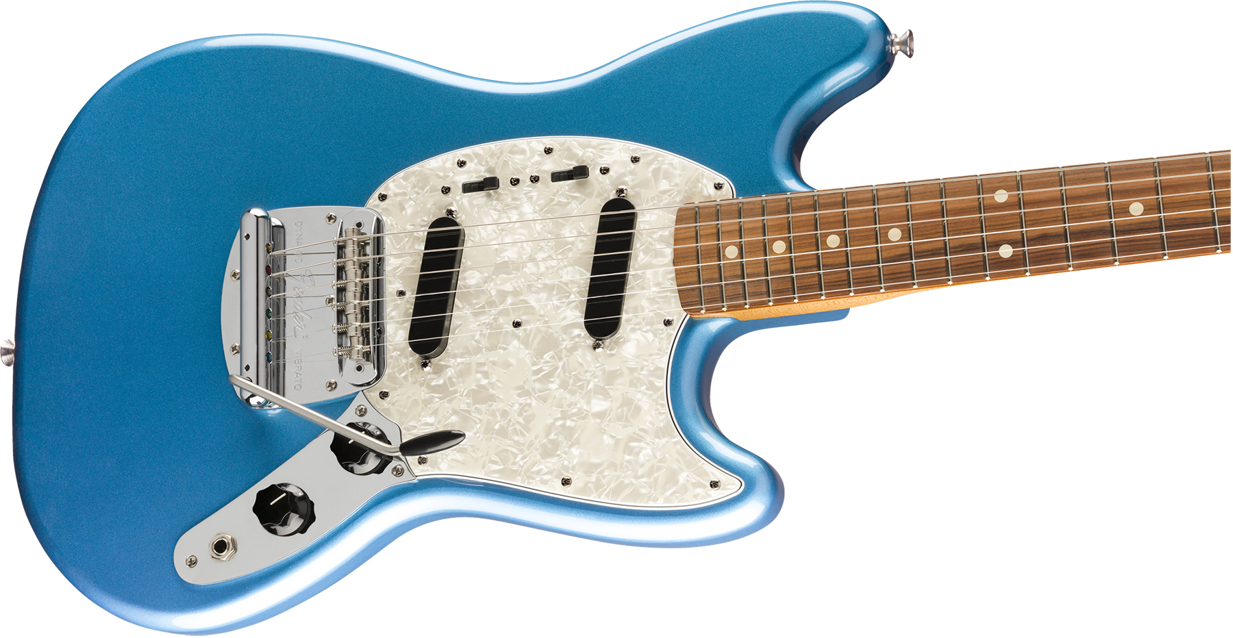 Fender Mustang 60s Vintera Vintage Mex Pf - Lake Placid Blue - Guitare Électrique RÉtro Rock - Variation 2