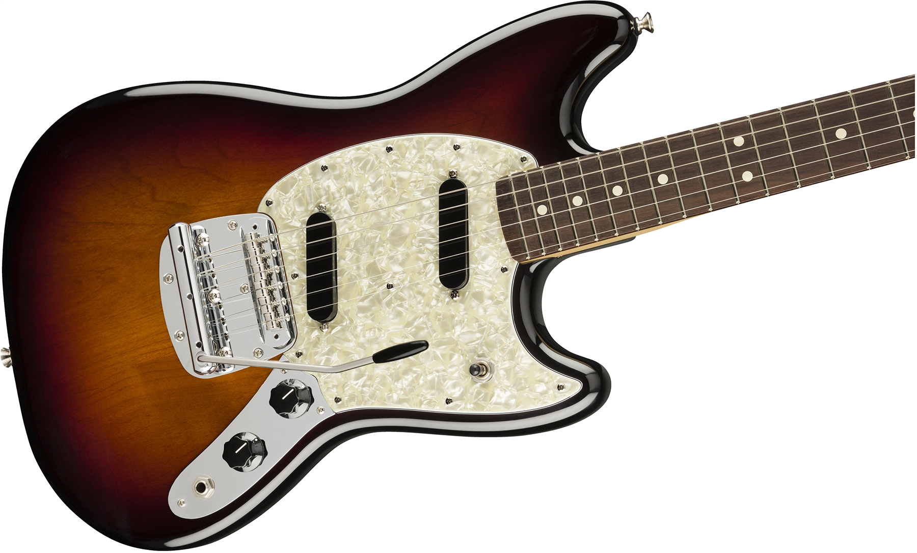 Fender Mustang American Performer Usa Ss Rw - 3-color Sunburst - Guitare Électrique Double Cut - Variation 2