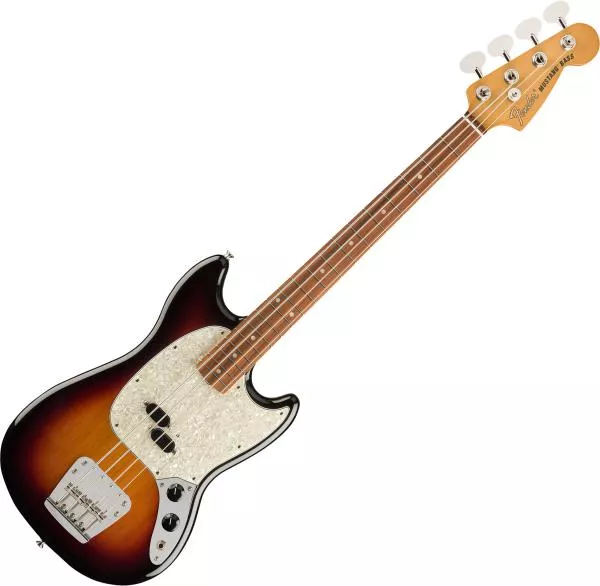 Basse électrique enfants Fender Vintera 60's Mustang Bass (MEX, PF) - 3-color sunburst