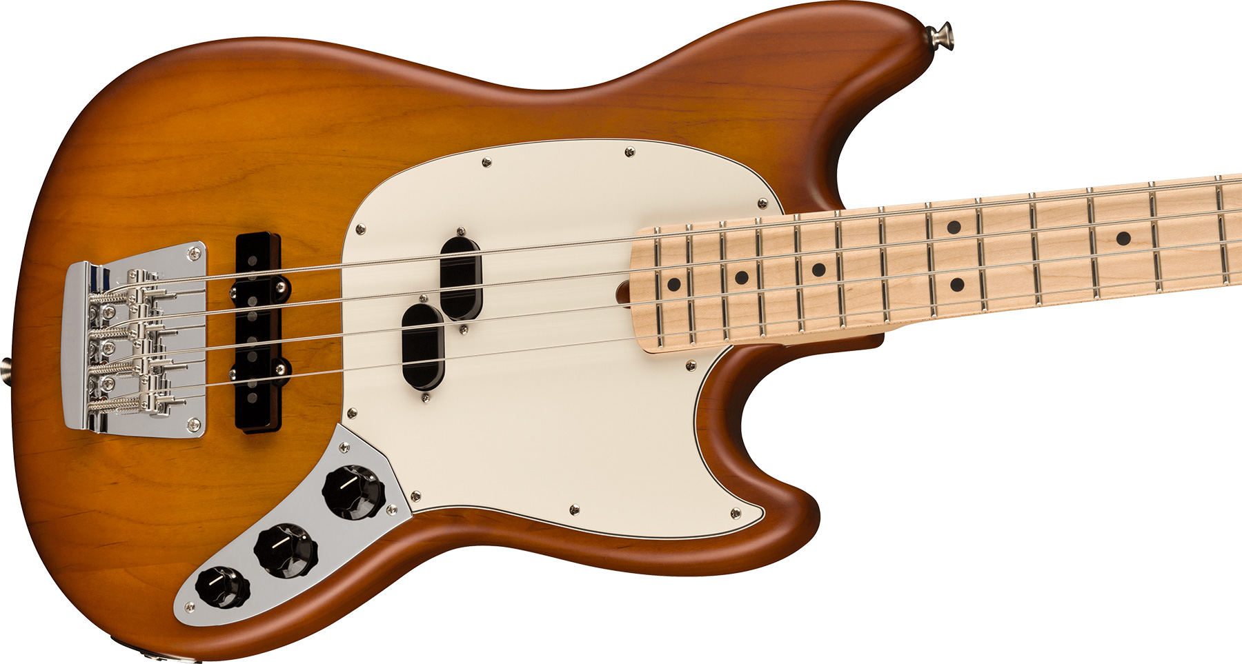 Fender Mustang Bass American Performer Ltd Usa Rw - Honey Burst Satin - Basse Électrique Solid Body - Variation 2