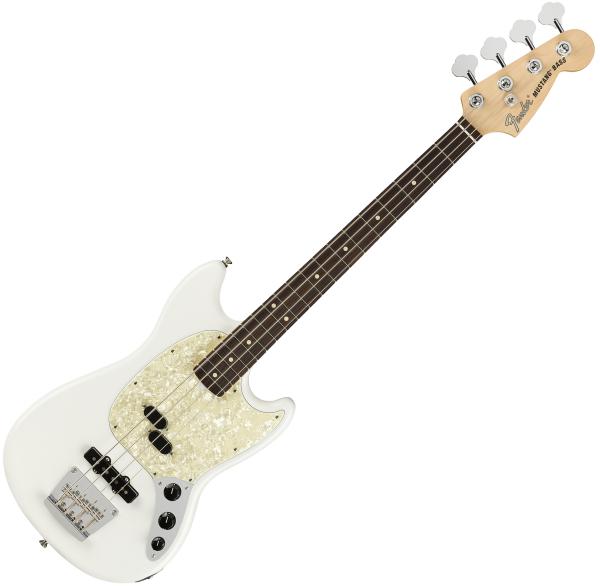 ベース Fender American Performer Mustang Bass Fender American Performer Mustang Bass - Arctic White with