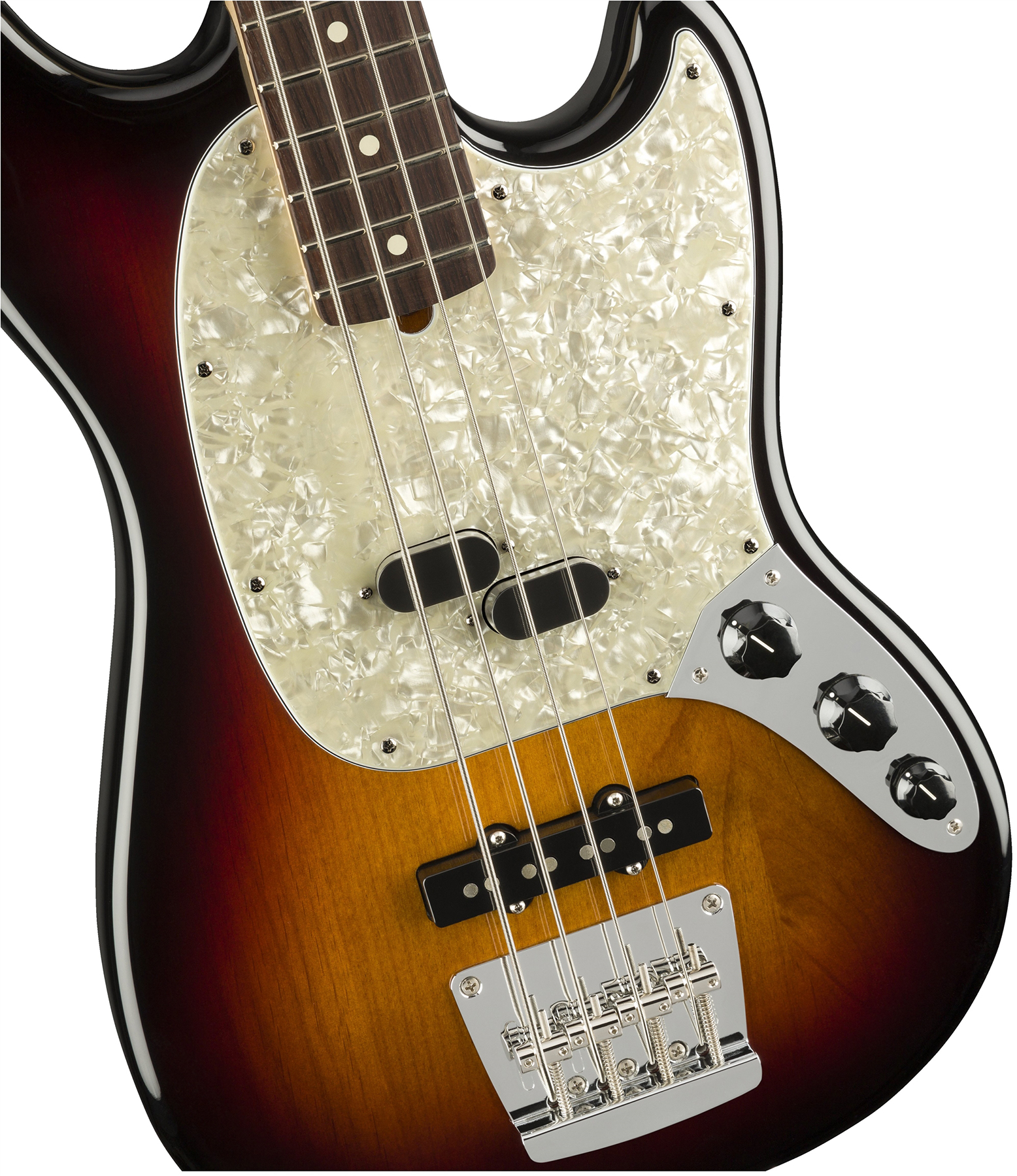 Fender Mustang Bass American Performer Usa Rw - 3-color Sunburst - Basse Électrique Enfants - Variation 2