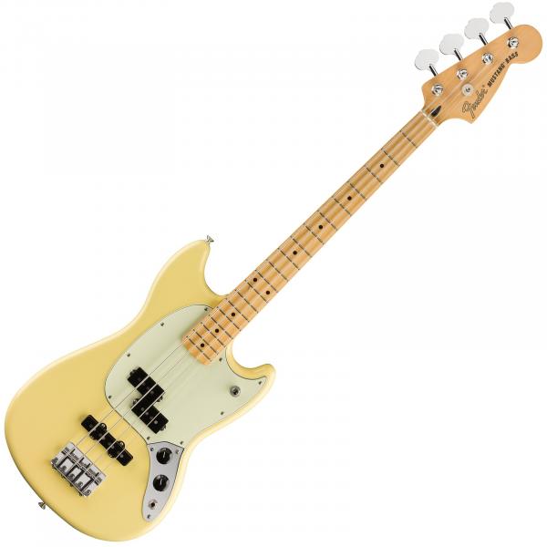 Basse électrique enfants Fender Player Mustang Bass PJ Ltd (MEX, MN) - Buttercream