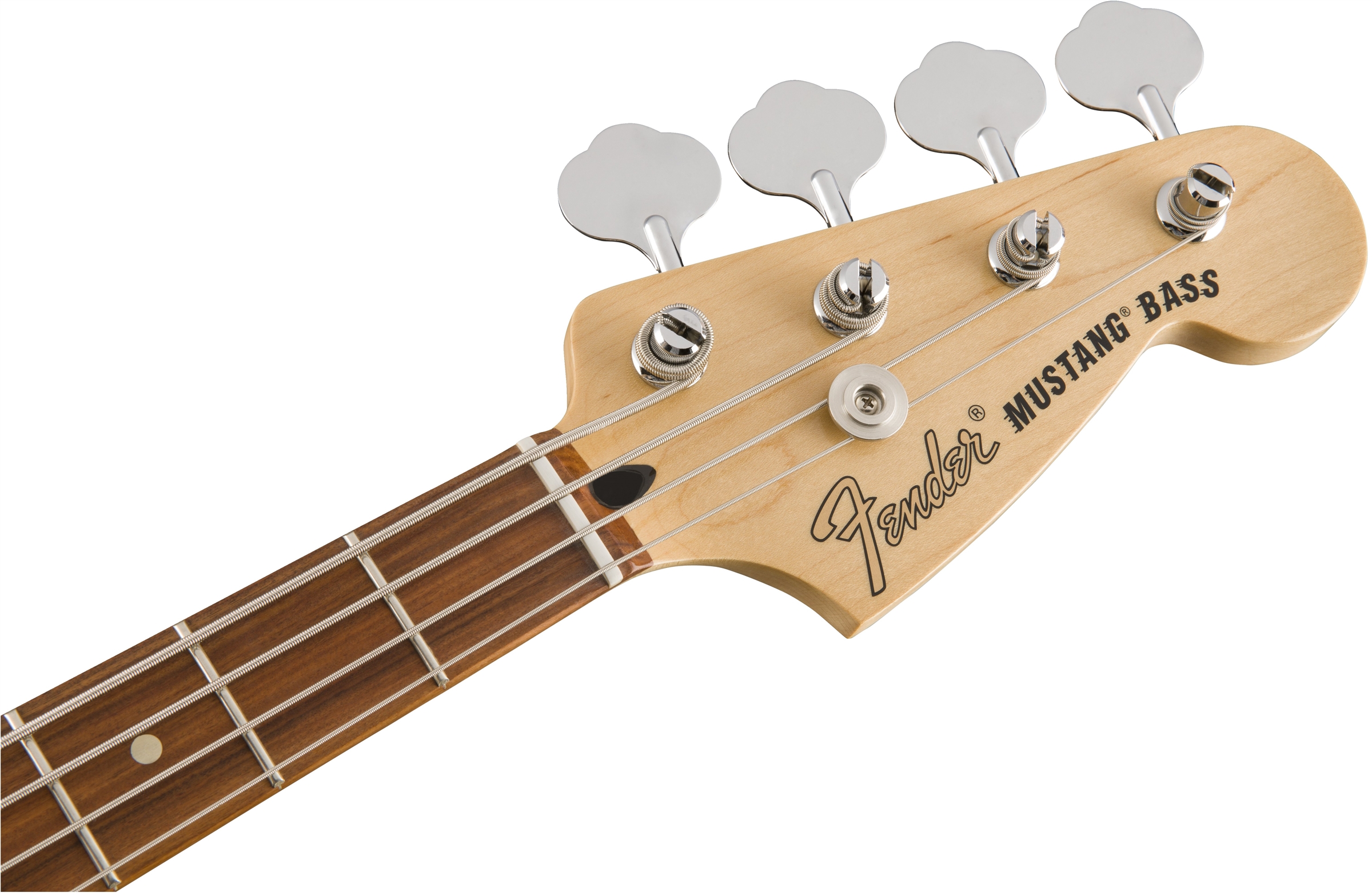 Fender Mustang Bass Pj Mex Pf - Olympic White - Basse Électrique Enfants - Variation 3