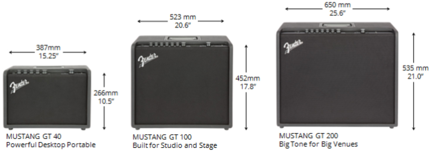 Fender Mustang Gt 40 2x20w 2x6.5 - Ampli Guitare Électrique Combo - Variation 2