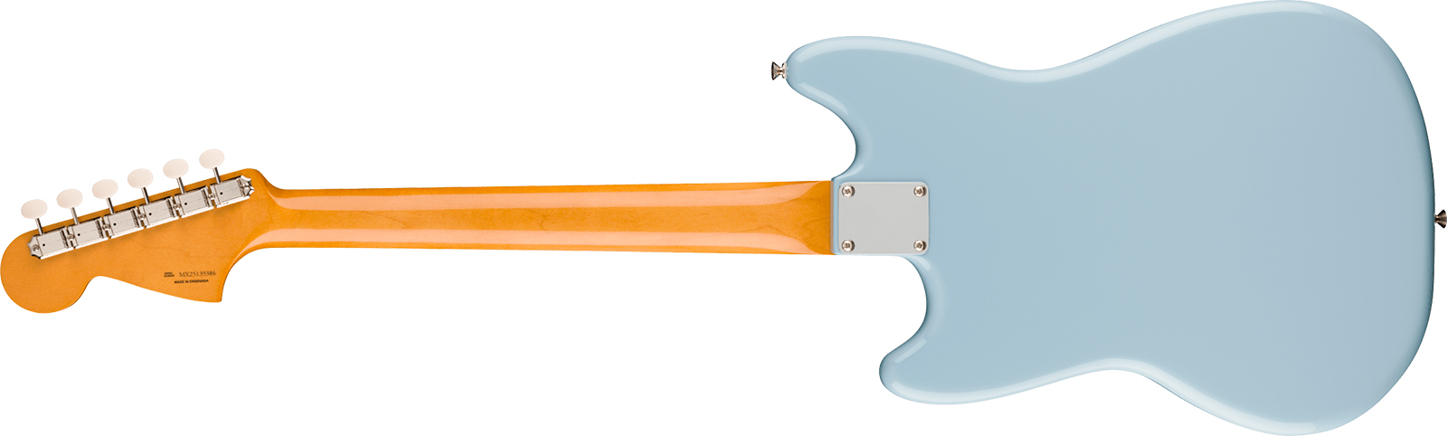 Fender Mustang Mid 60s Vintera 3 Mex Shsc 2s Trem Rw - Sonic Blue - Guitare Électrique RÉtro Rock - Variation 1