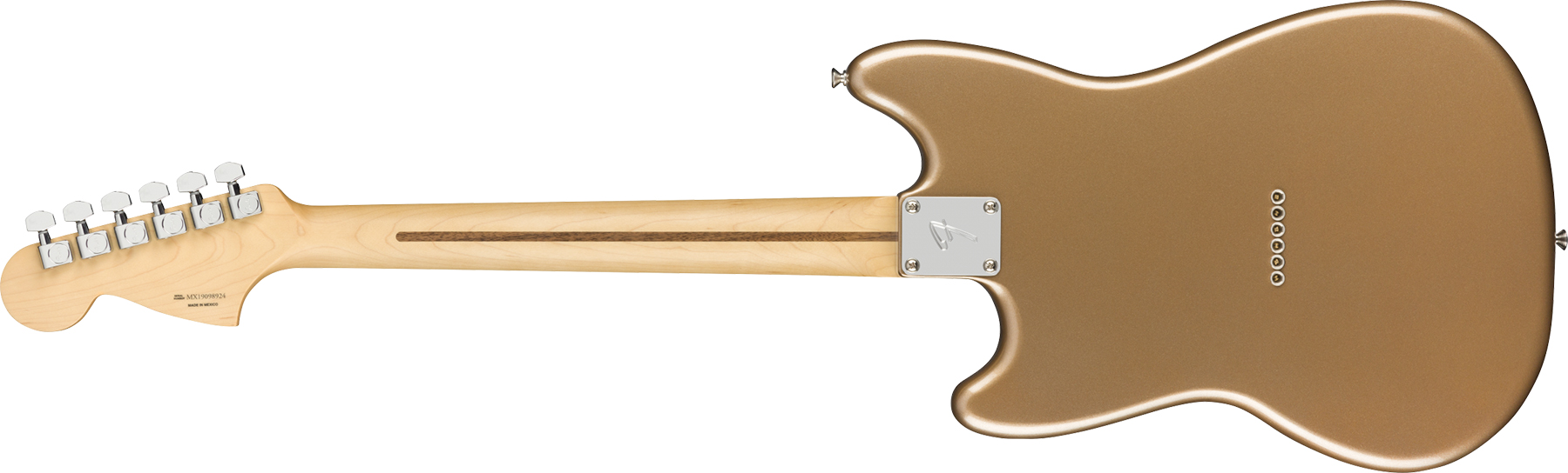 Fender Mustang Player Mex Ht Ss Pf - Firemist Gold - Guitare Électrique RÉtro Rock - Variation 1