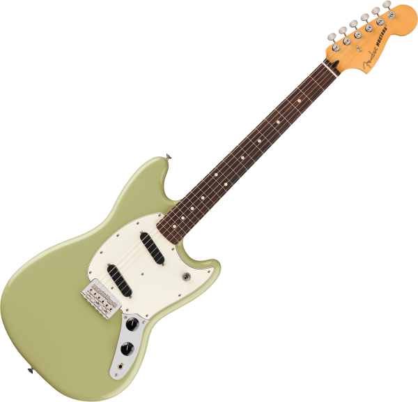 Fender 2016 Mustang Olive Green With Bag - Used