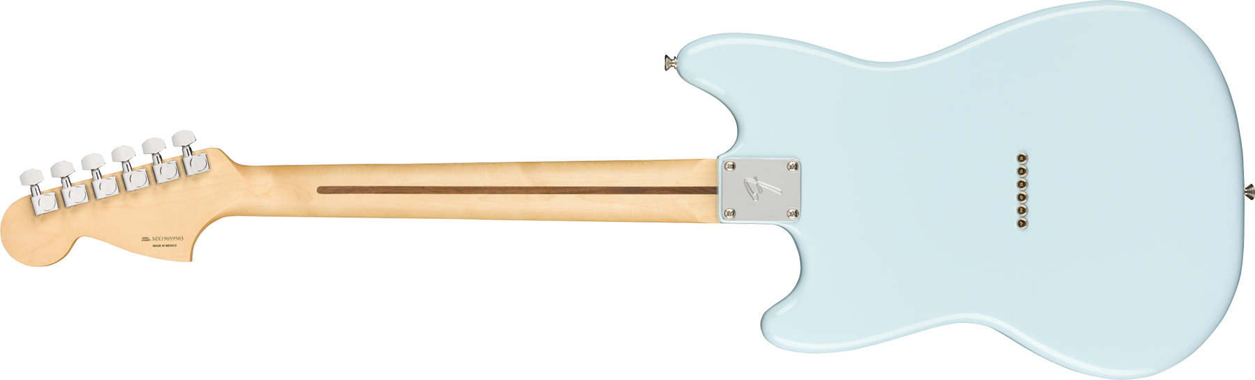 Fender Mustang Player Mex Ht Ss Mn - Surf Blue - Guitare Électrique RÉtro Rock - Variation 1