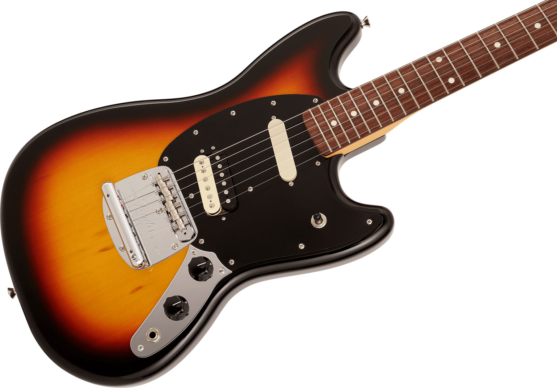 Fender Mustang Reverse Headstock Traditional Ltd Jap Hs Trem Rw - 3-color Sunburst - Guitare Électrique Forme Str - Variation 2