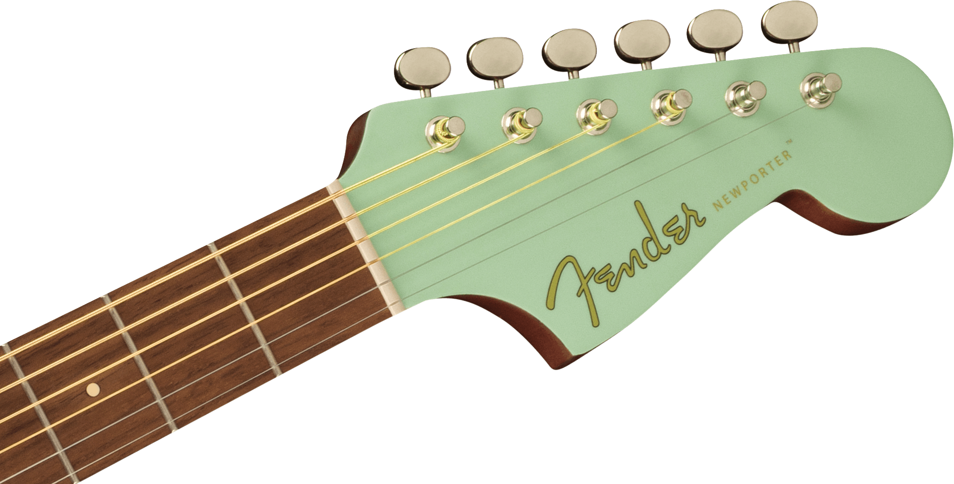 Fender Newport Player Cw Epicea Sapelle - Surf Green - Guitare Electro Acoustique - Variation 3