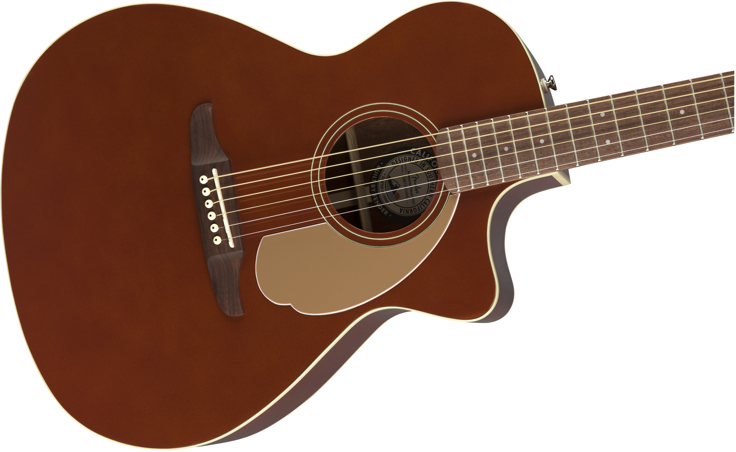 Fender Newporter Player - Rustic Copper - Guitare Acoustique - Variation 2