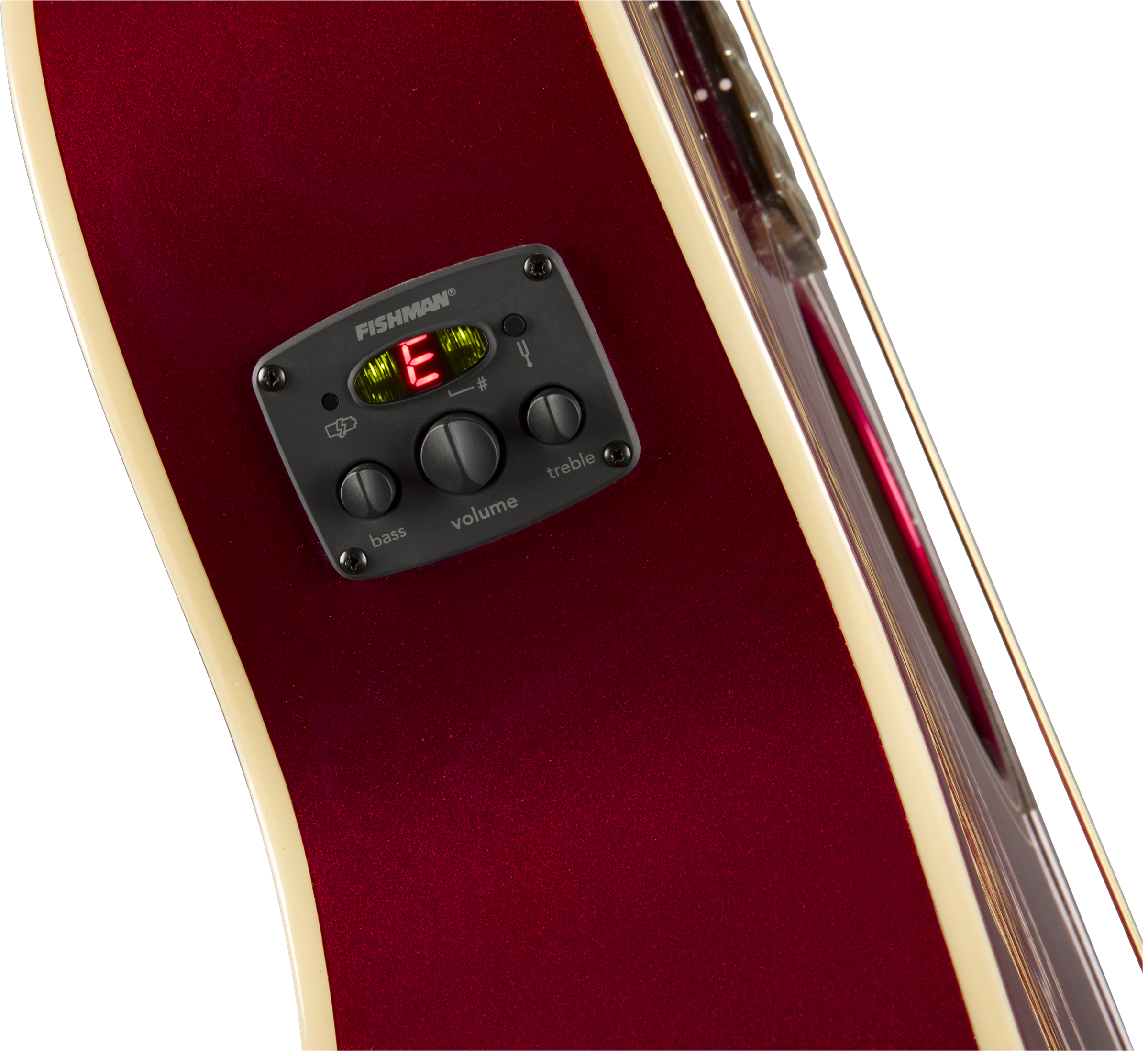 Fender Newporter Player Auditorium Cw Epicea Acajou Wal - Candy Apple Red - Guitare Electro Acoustique - Variation 5