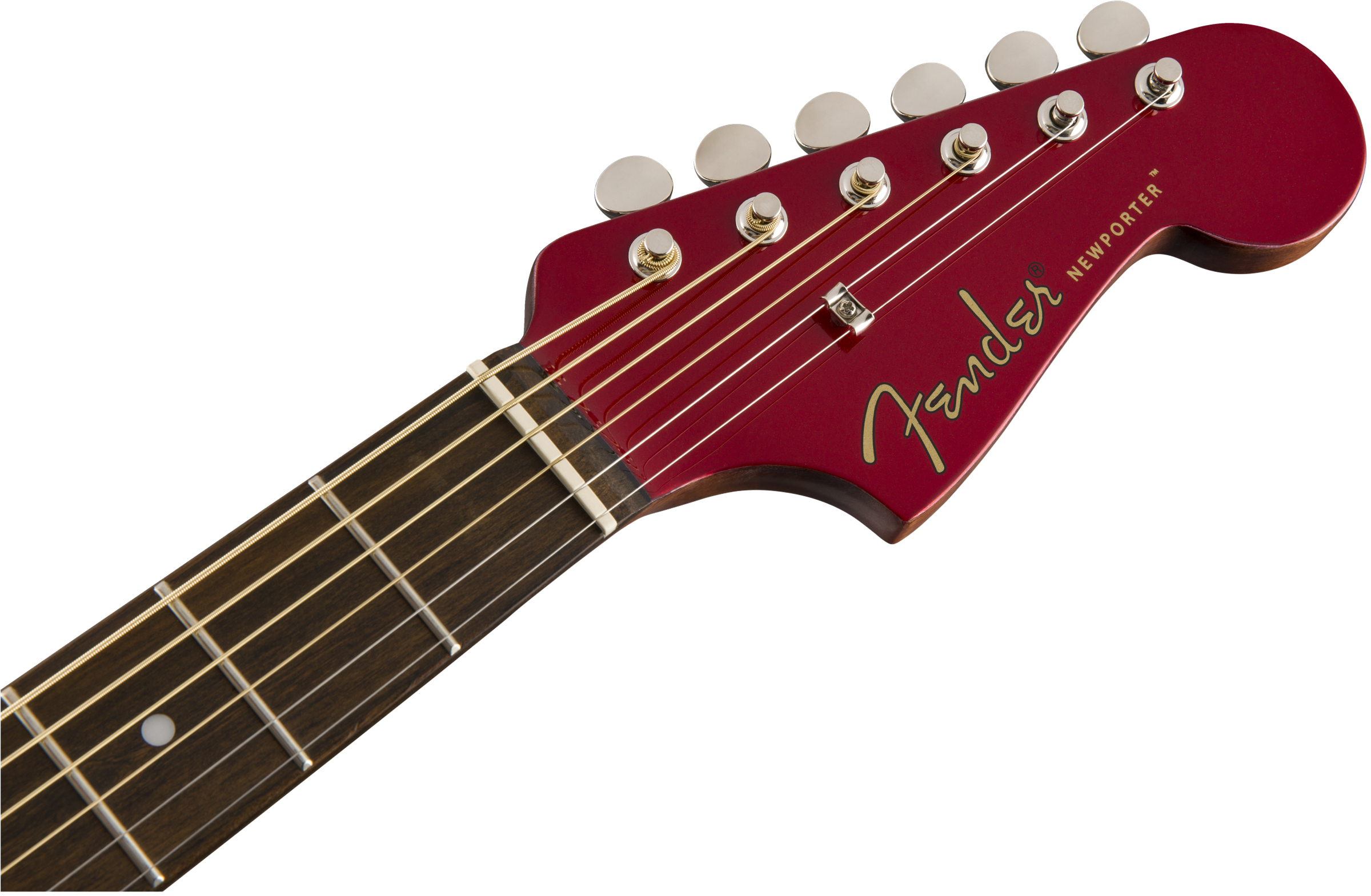 Fender Newporter Player Auditorium Cw Epicea Acajou Wal - Candy Apple Red - Guitare Electro Acoustique - Variation 6