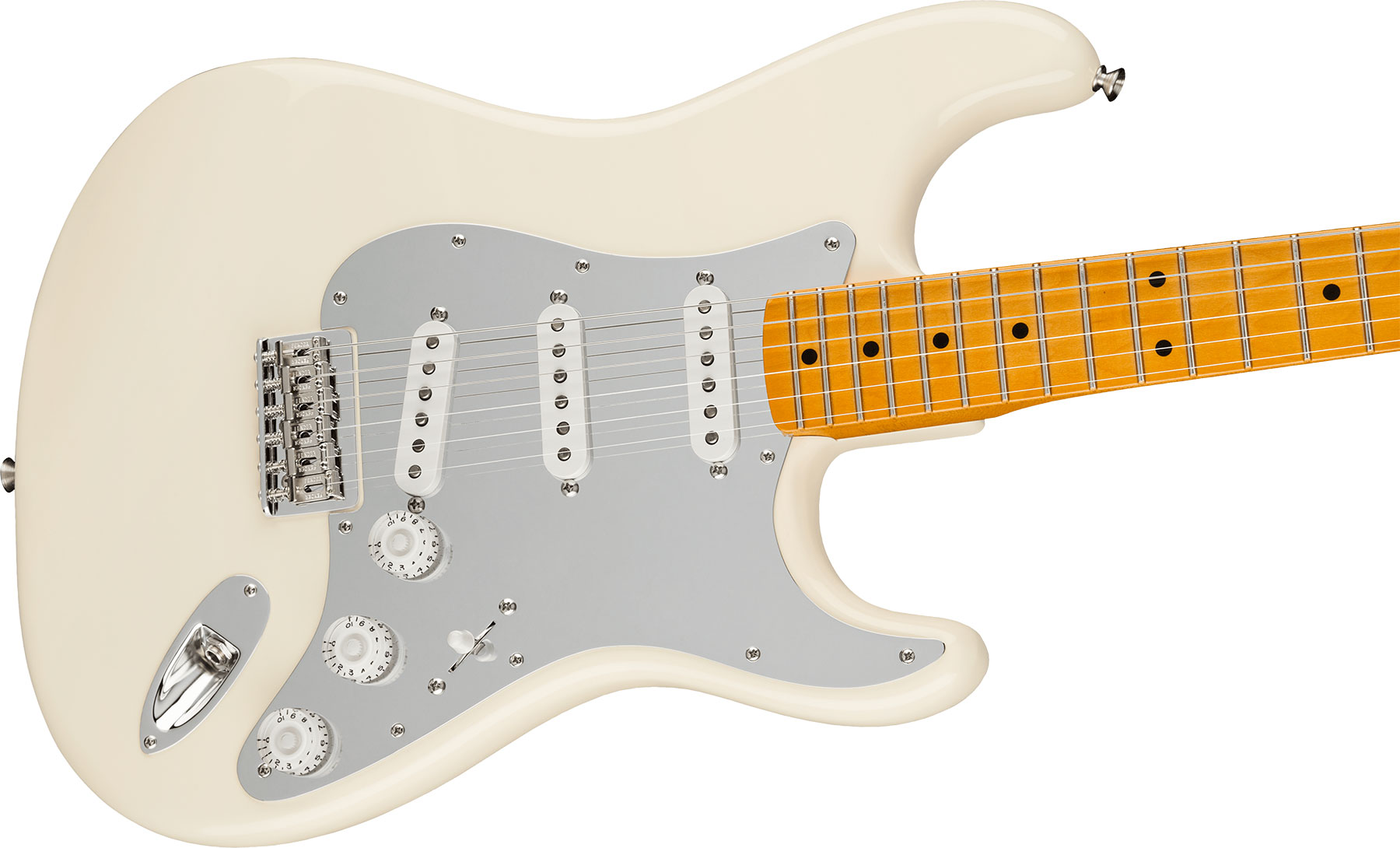 Fender Nile Rodgers Strat Hitmaker Usa Signature 3s Ht Mn - Olympic White - Guitare Électrique Forme Str - Variation 2